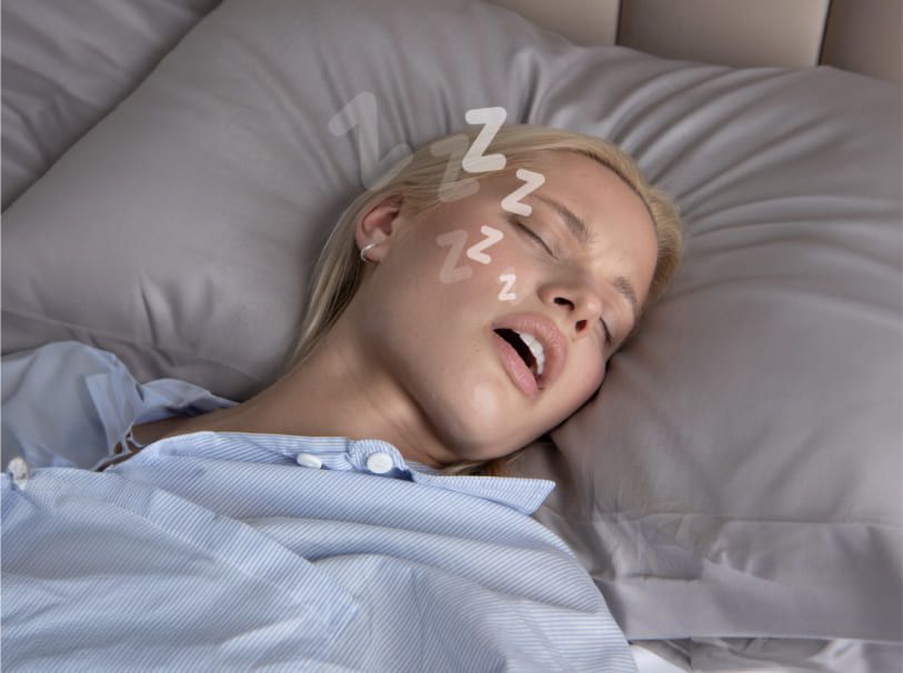 Standard pillow snoring